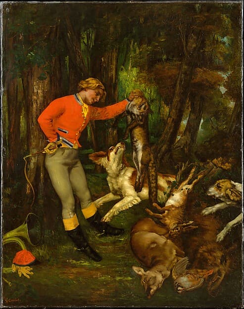 After the Hunt — Gustave Courbet