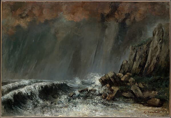 Marine: The Waterspout — Gustave Courbet