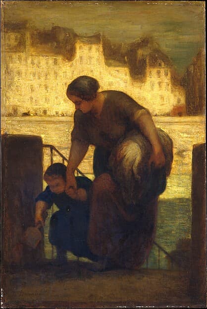 The Laundress — Honoré Daumier