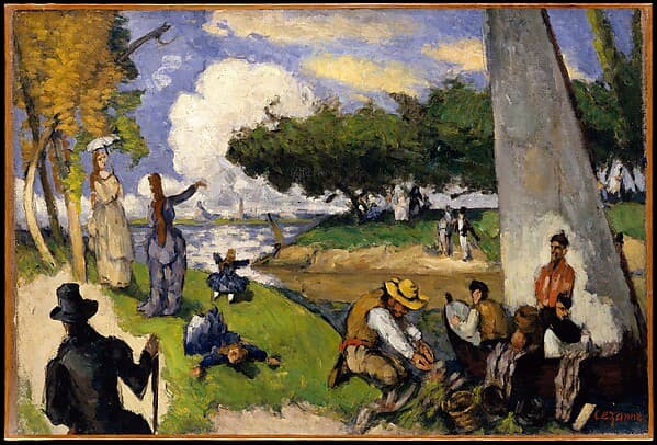 The Fishermen (Fantastic Scene) — Paul Cézanne