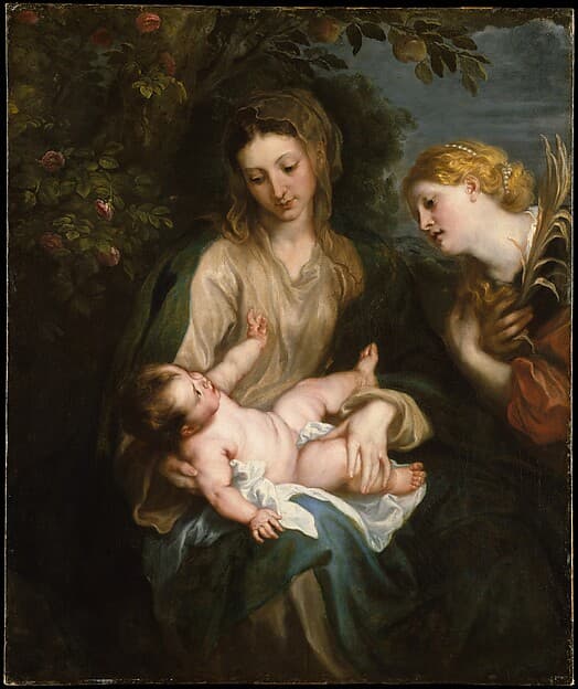 Virgin and Child with Saint Catherine of Alexandria — Anthony van Dyck