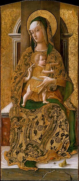 Madonna and Child Enthroned — Carlo Crivelli