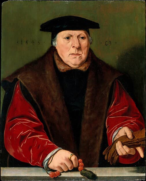 Portrait of a Man with a Rosary — Jan Cornelisz Vermeyen