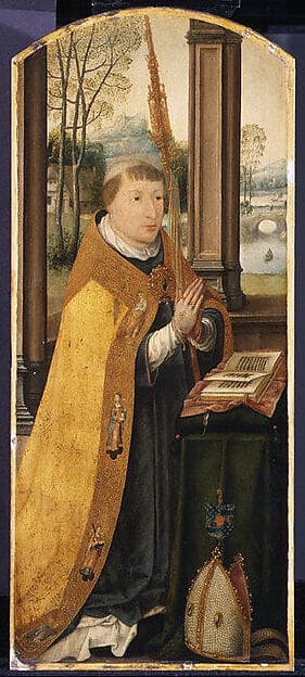Charles de Saint-Radegonde, called Charles Coguin, Abbot of Anchin — Jean Bellegambe