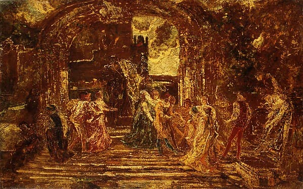 The Court of the Princess — Adolphe Monticelli