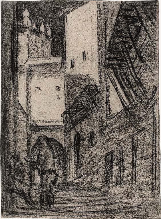 North African Street Scene — Alexandre Gabriel Decamps