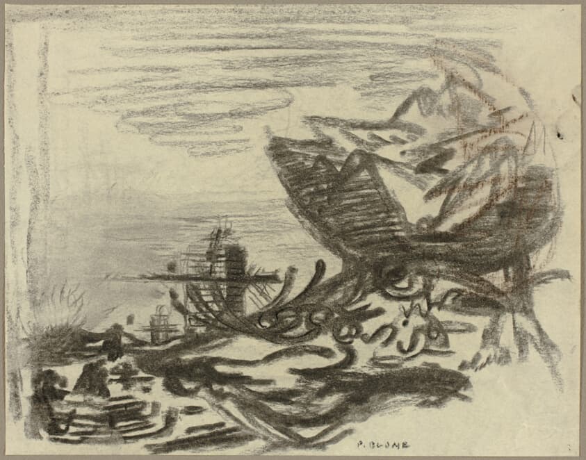 Study for The Rock — Peter Blume