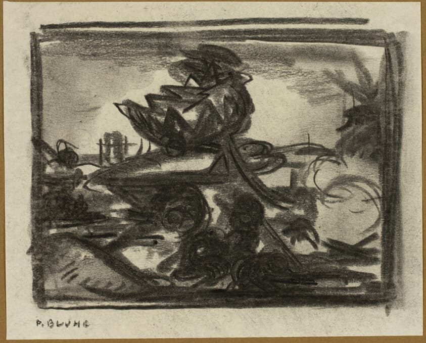 Study for The Rock — Peter Blume