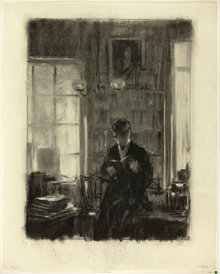 Man Reading a Book — Frank Walter Taylor