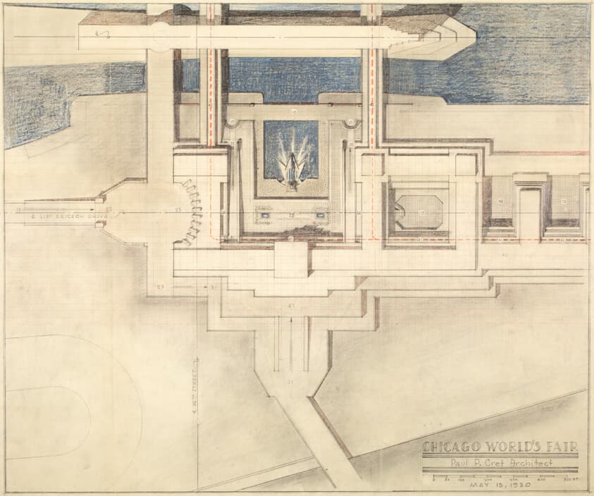 Century of Progress Exposition, Chicago, Illinois, Site Plan — Paul Philippe Cret