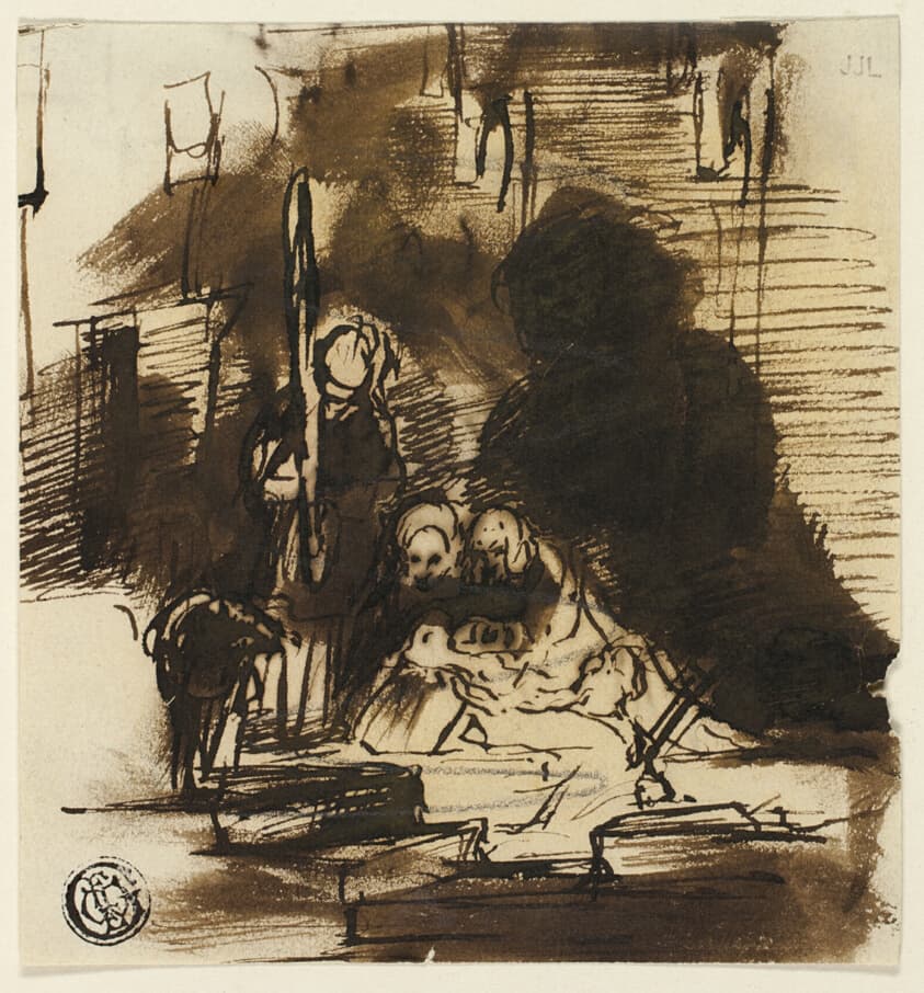 Finding the Scottish Regalia (recto), and Study, Queen Victoria and First Parliament (verso) — Sir David Wilkie