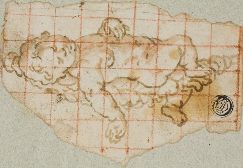 Putto with Garland — Andrea Lilio