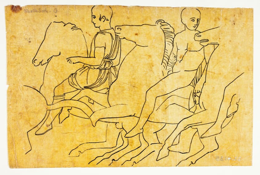 Monuments of Greece: After Parthenon Frieze (North Side) — William Young Ottley