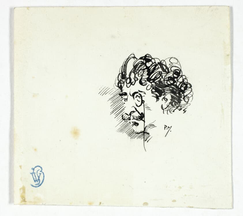 Sketch of Whistler's Head — Philip William May