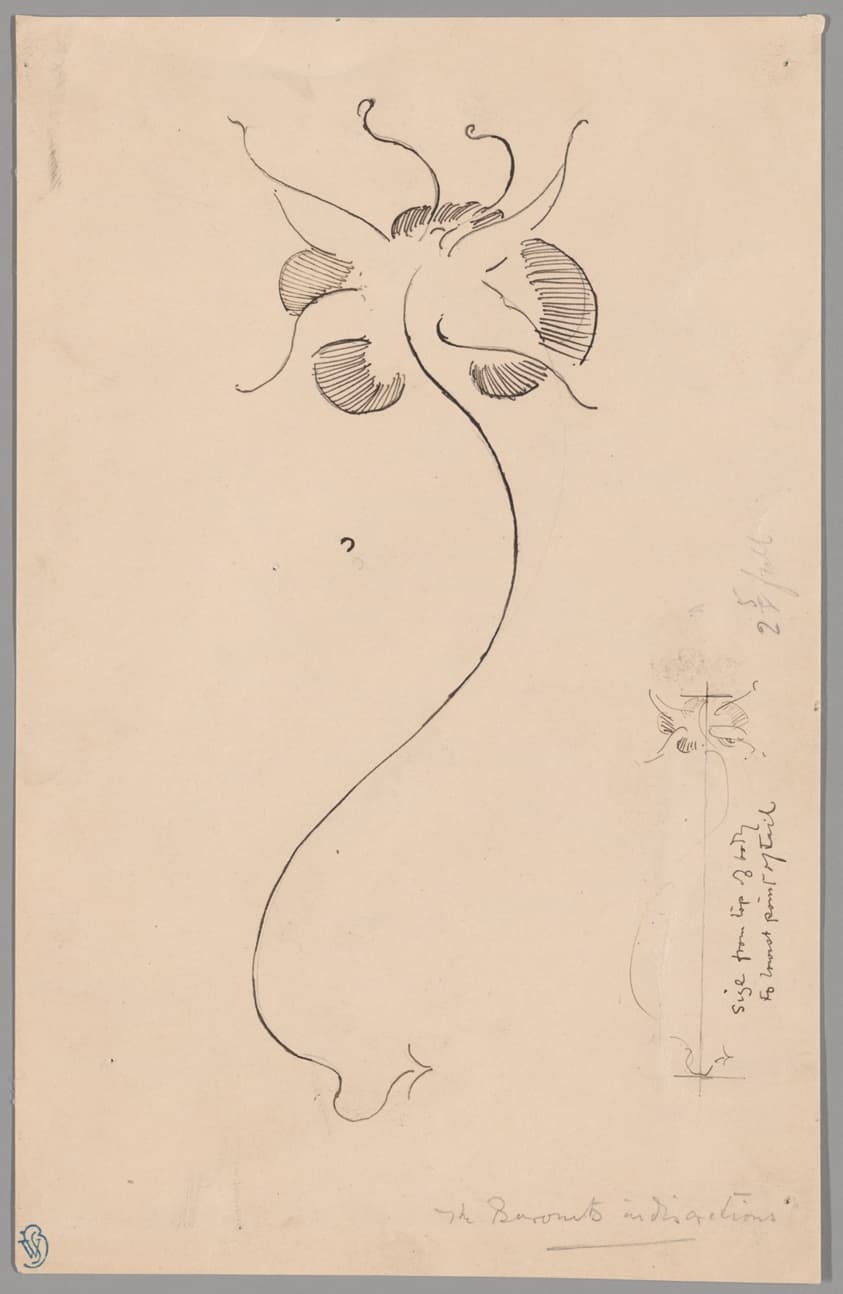 Butterfly (recto); Study of Butterfly (verso) — James McNeill Whistler