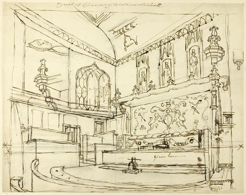 Court of Chancery, Westminster Hall — Augustus Charles Pugin