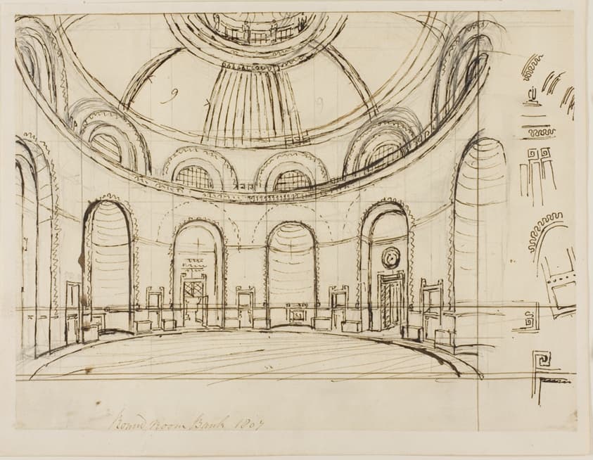 Round Room Bank — Augustus Charles Pugin