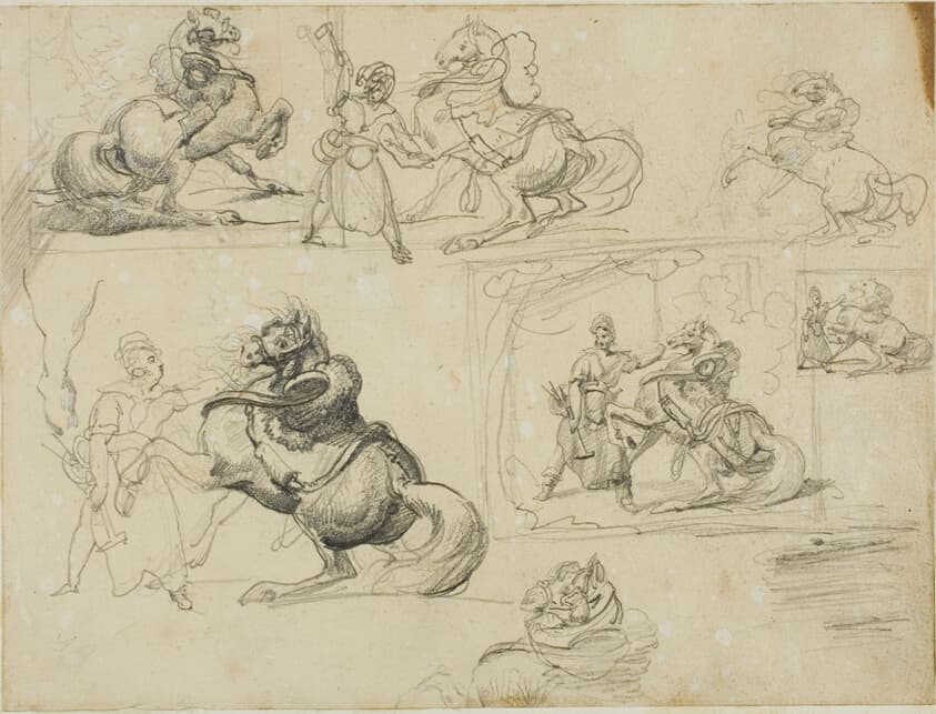 Studies — Jean Louis André Théodore Géricault