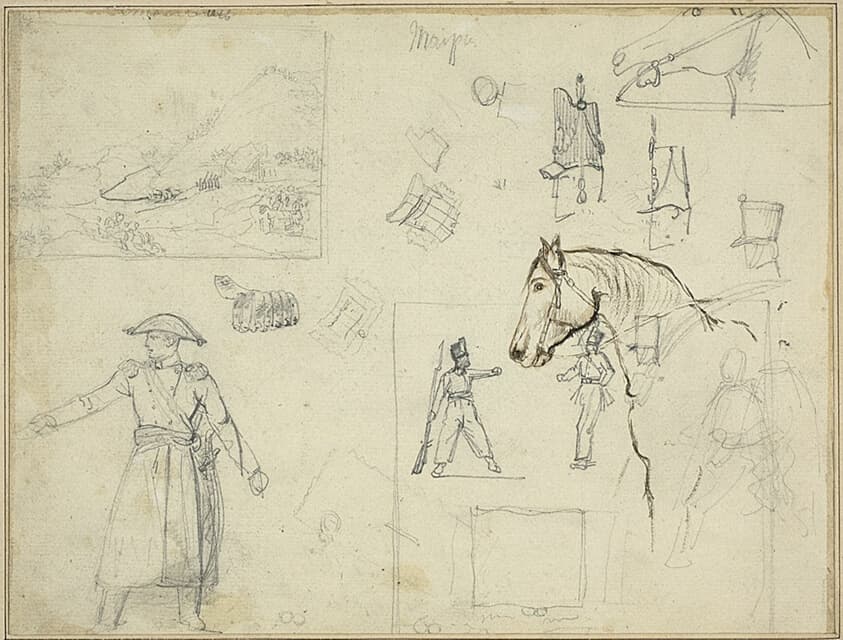 Various Studies — Jean Louis André Théodore Géricault