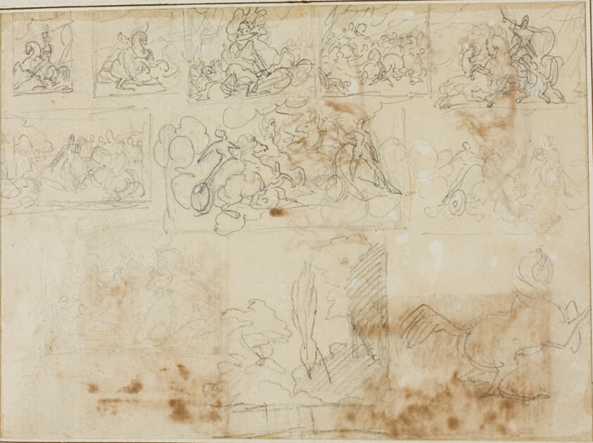 Eleven Compositional Sketches — Jean Louis André Théodore Géricault