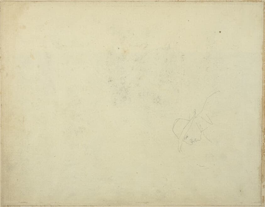 Caricature of a Man Wearing a Broad-Brimmed Hat — Jean Louis André Théodore Géricault