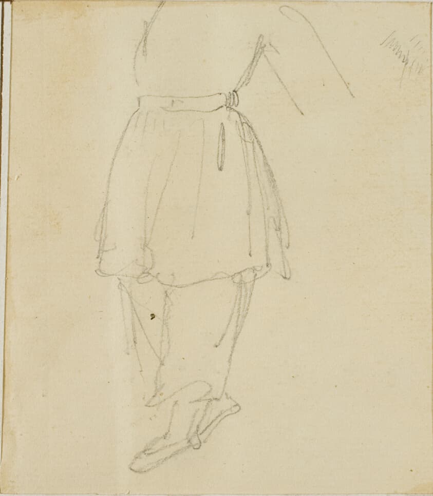 Lower Part of a Figure in Working Clothes — Jean Louis André Théodore Géricault