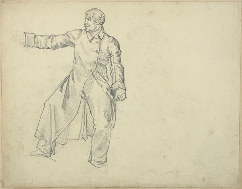 Study of an Artilleryman — Jean Louis André Théodore Géricault