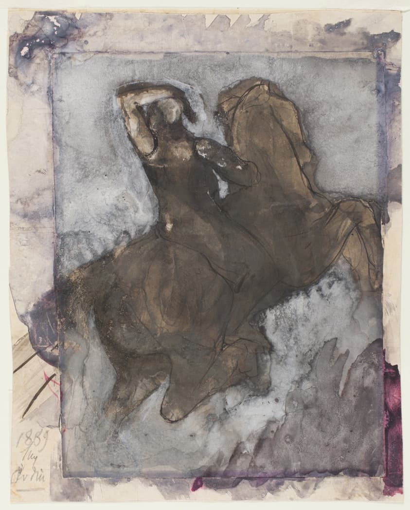 Horseman (recto); Horse and Rider (verso) — Auguste Rodin
