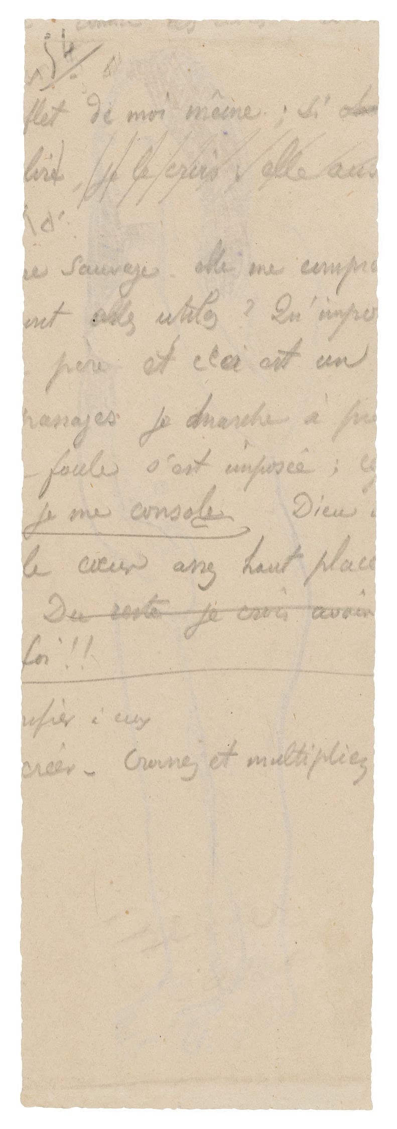 Fragment of Long Inscription — Paul Gauguin