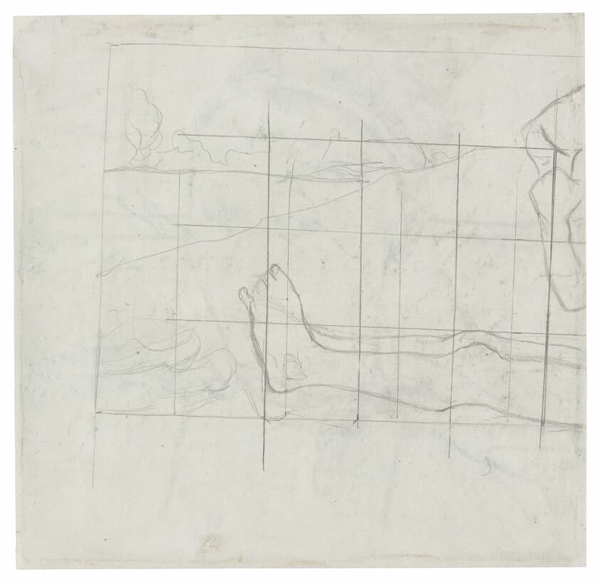 Design for a Jardiniere: The Toilette — Paul Gauguin
