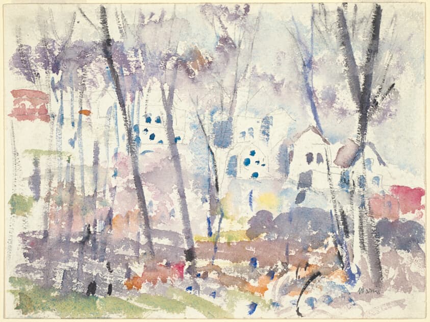 Landscape, or Hill and Village, No. 2, Chevreuse — John Marin