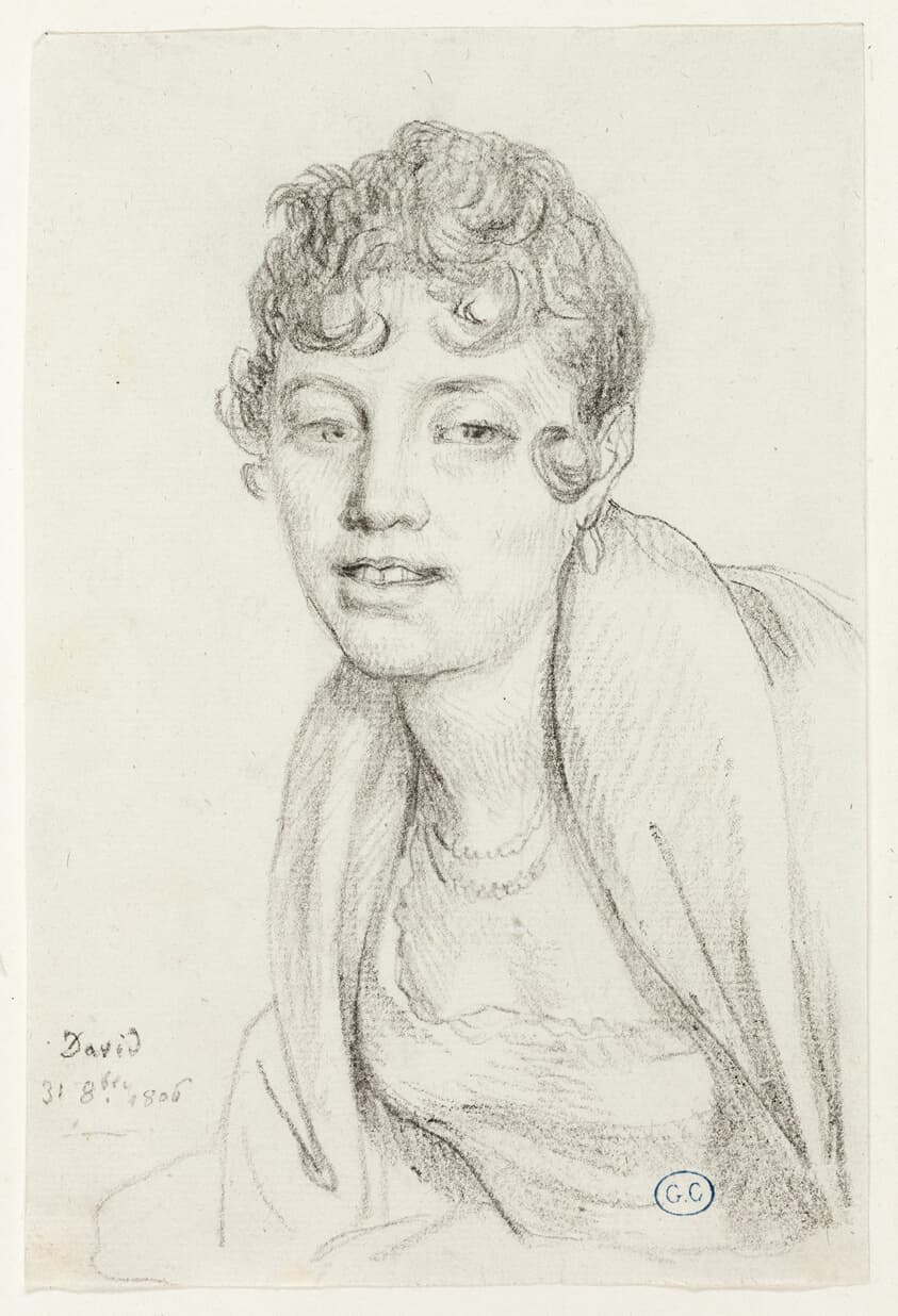 Bust of Angelique Mongez — Jacques-Louis David