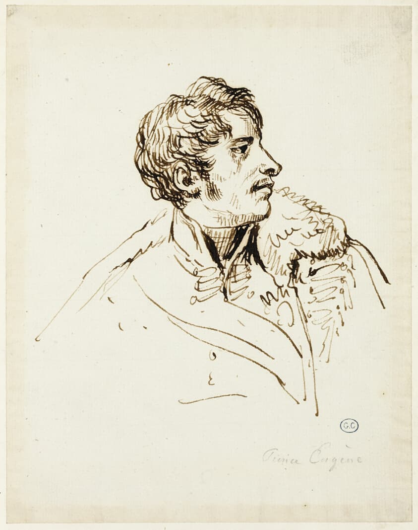 Study for Distribution of Eagles, Prince Eugène de Beauharnais — Jacques-Louis David