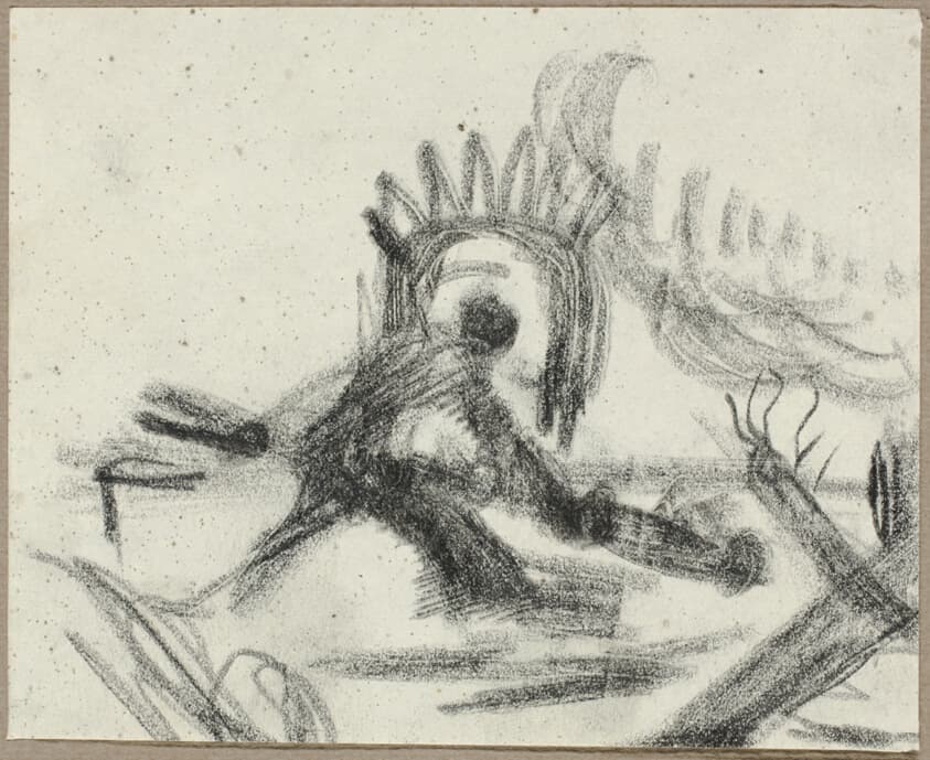 Study for The Rock (recto); Study for The Rock (verso) — Peter Blume