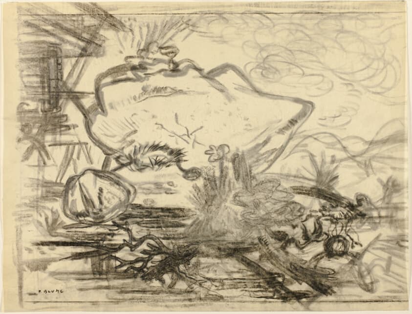 Study for The Rock — Peter Blume
