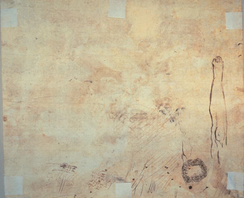 Study of a Leg, Flourish, and Doodles — Jacques Bellange