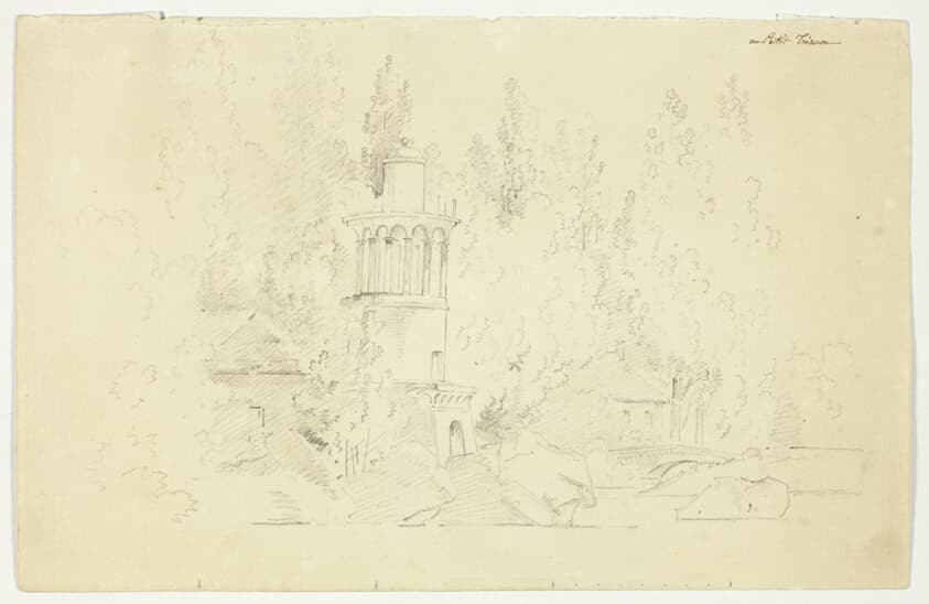 View of the Park at Versailles: Petit Frianon — Pierre Antoine Mongin