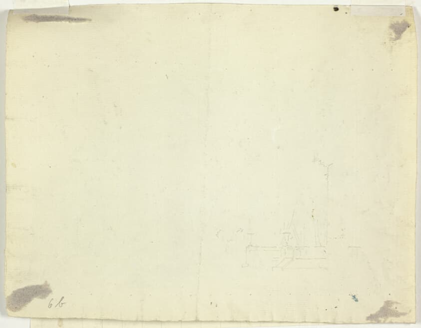Sketch of Arched Entry to a Terrace — Pierre Antoine Mongin