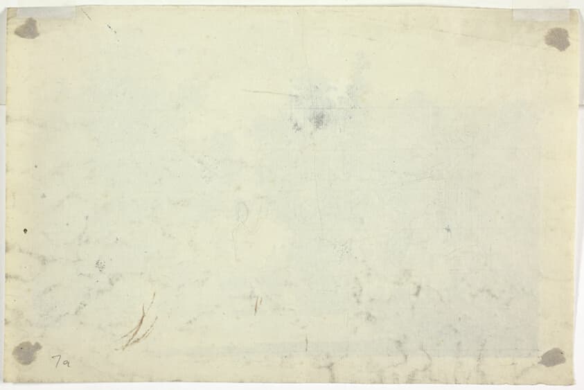 Sketch of Garden with a Ladder — Pierre Antoine Mongin