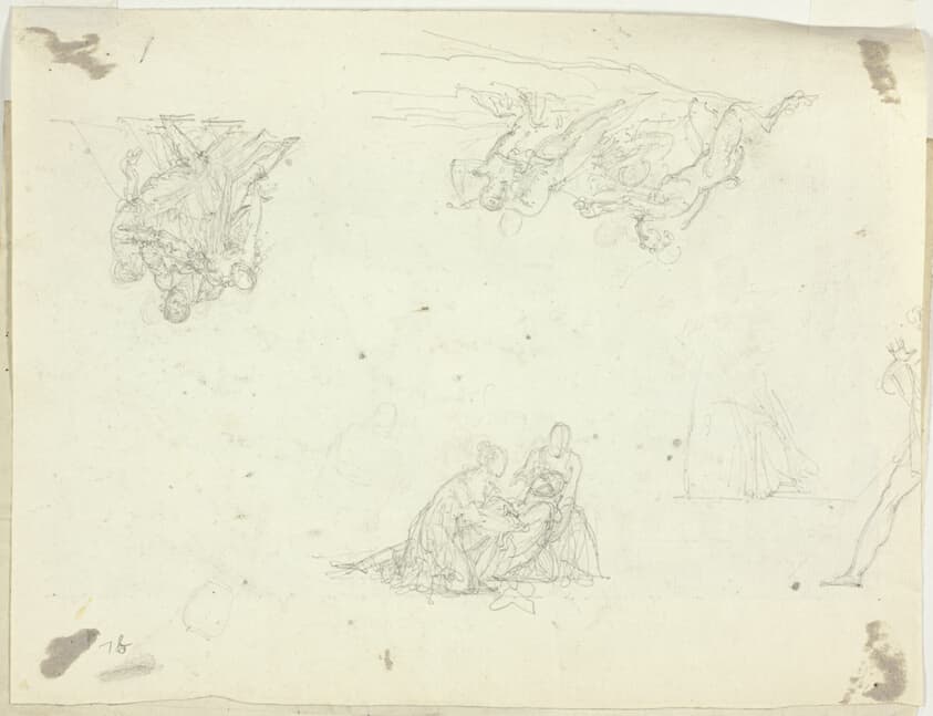 Sheet of Sketches: Groups of Figures — Pierre Antoine Mongin