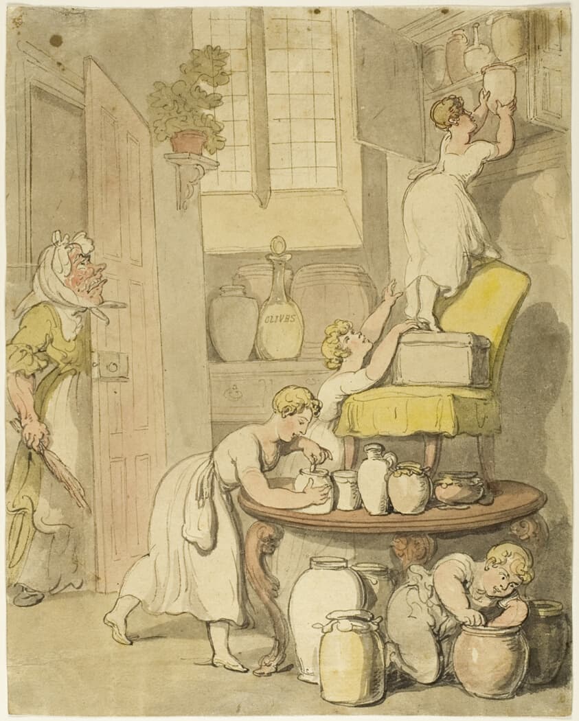 Stealing the Preserves — Thomas Rowlandson