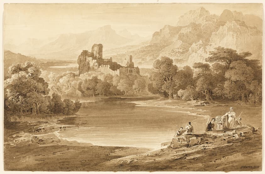Landscape with a Ruined Castle — John Martin
