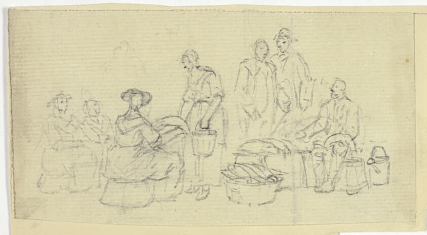 Fishmarket Scene — William Henry Pyne