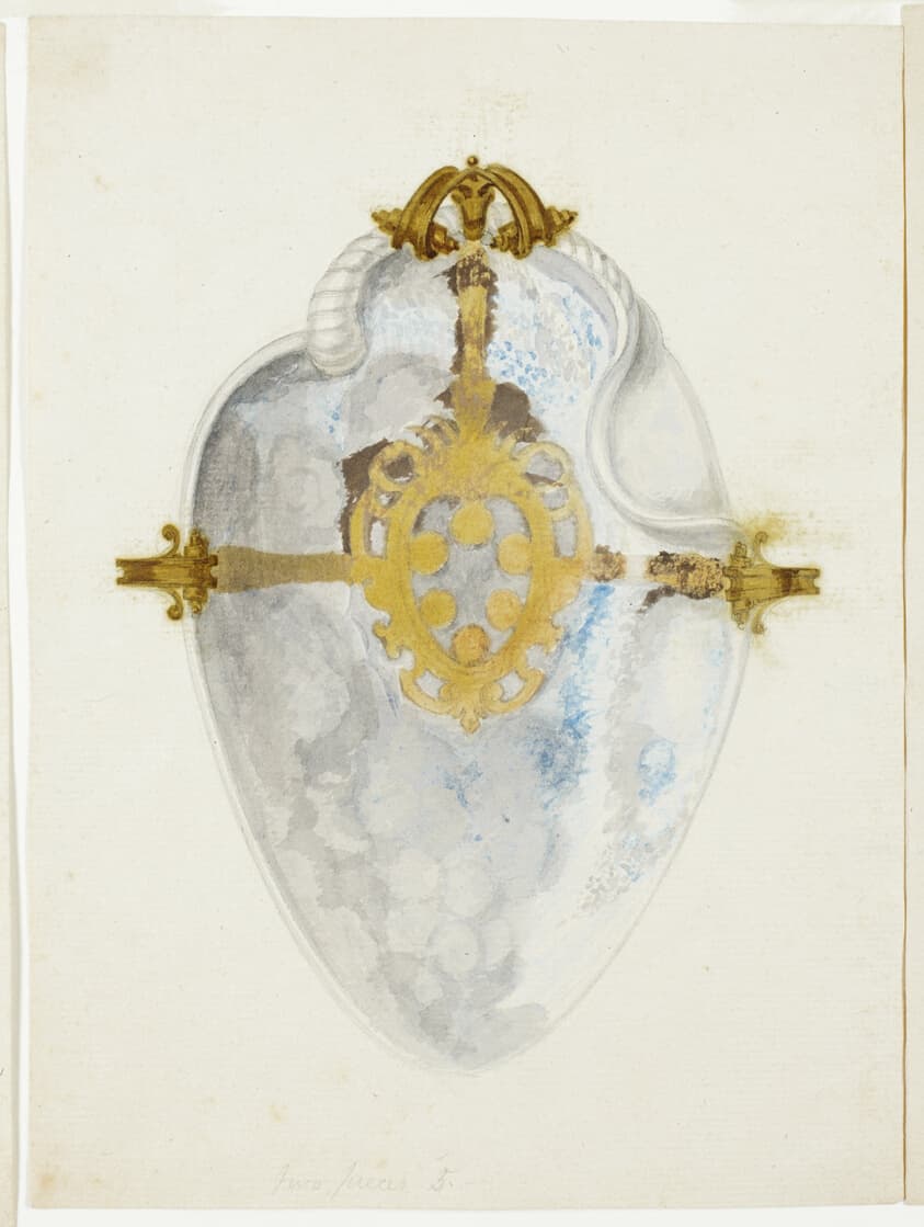 Overview of Shell with Medici Coat of Arms — Giuseppe Grisoni
