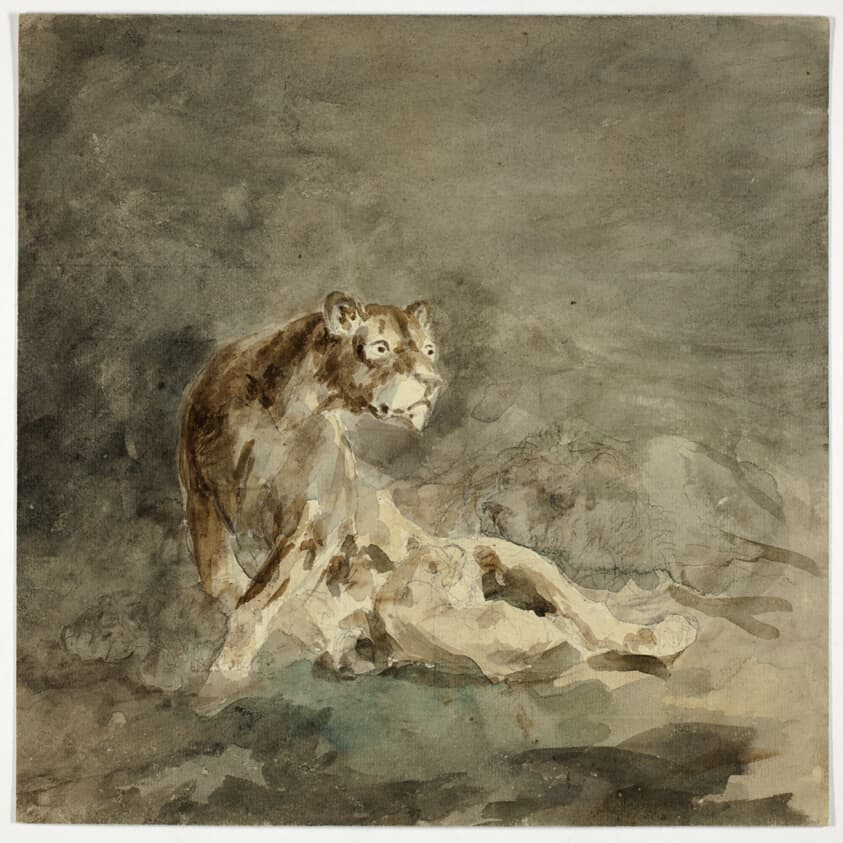 Lioness with her Family — Sawrey Gilpin