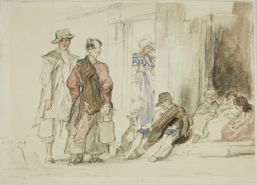 Figures near Doorway — Sir David Wilkie
