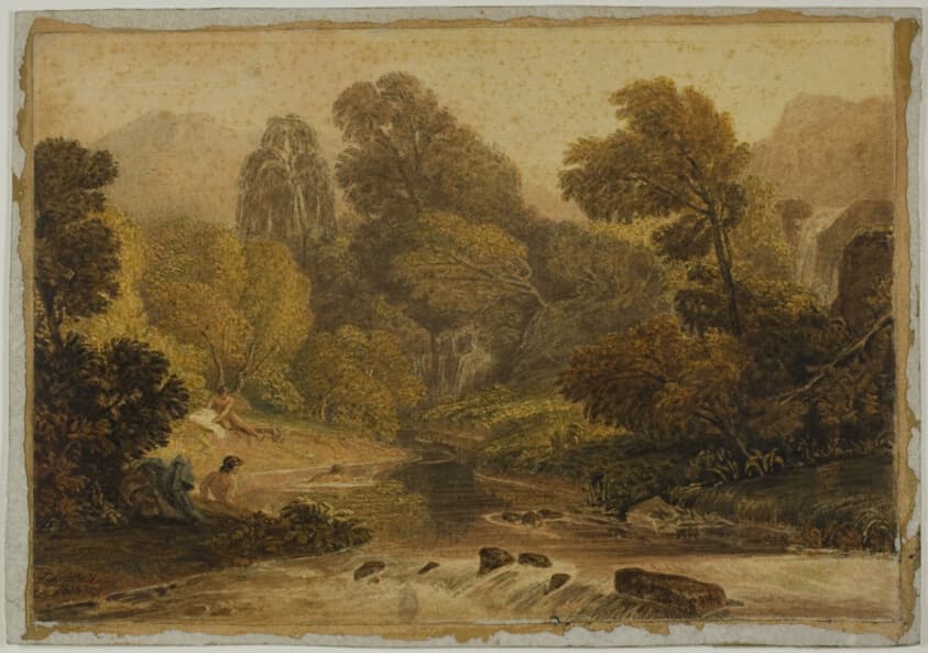 A Scene Near Lodore, Cumberland — Joshua Cristall