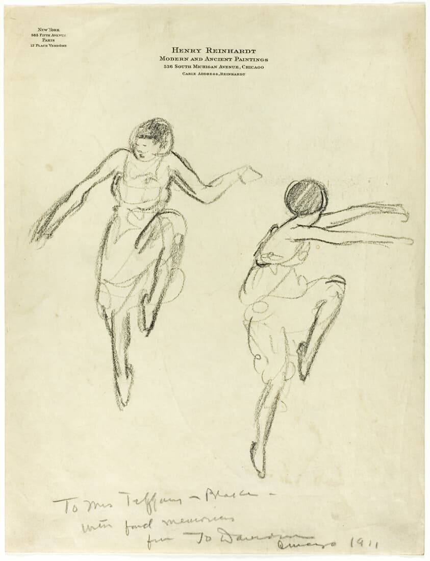 Two Sketches of Isadora Duncan — Jo Davidson
