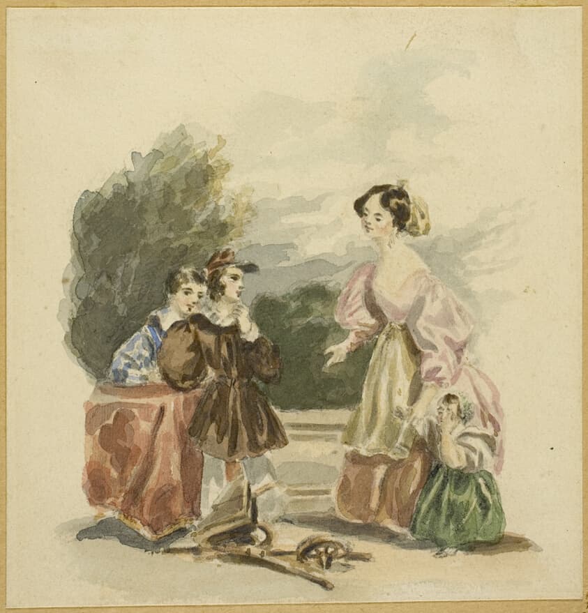 The Broken Toy — Alfred Edward Chalon