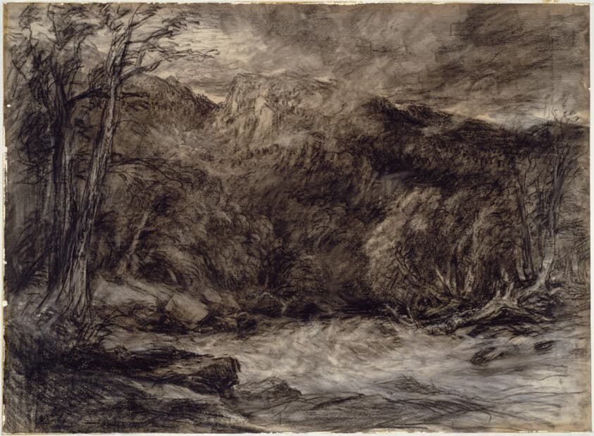 A Mountain Torrent — David Cox the elder